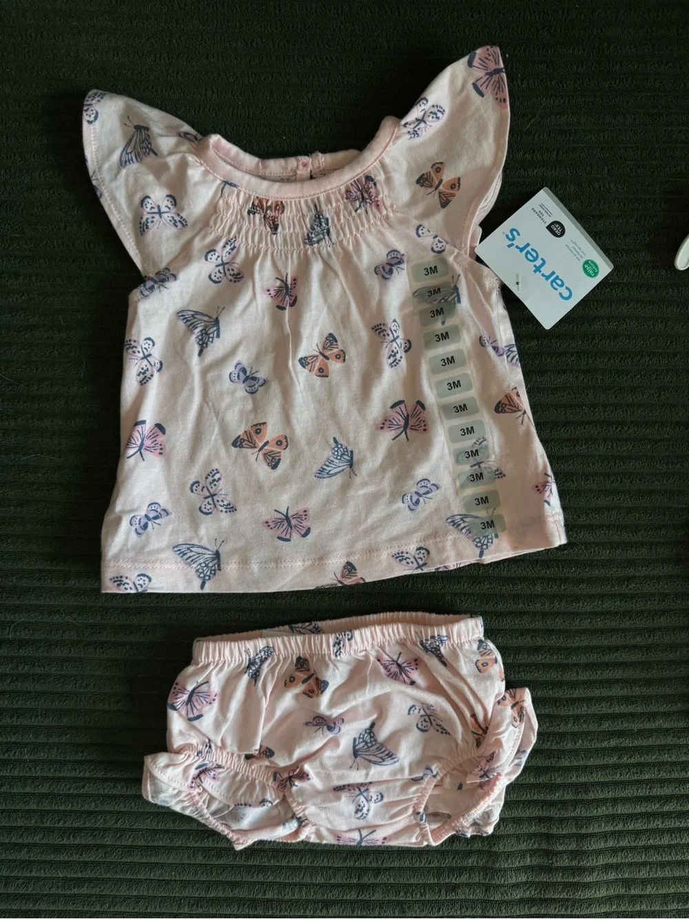 Carter's Floral and Butterfly Bodysuit 4-Pack, Size 3M